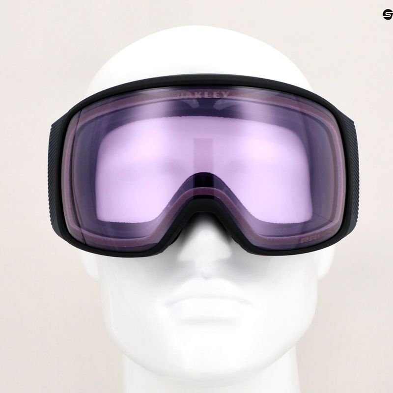 Oakley Flight Tracker matte black/prizm snow clear ski goggles 10