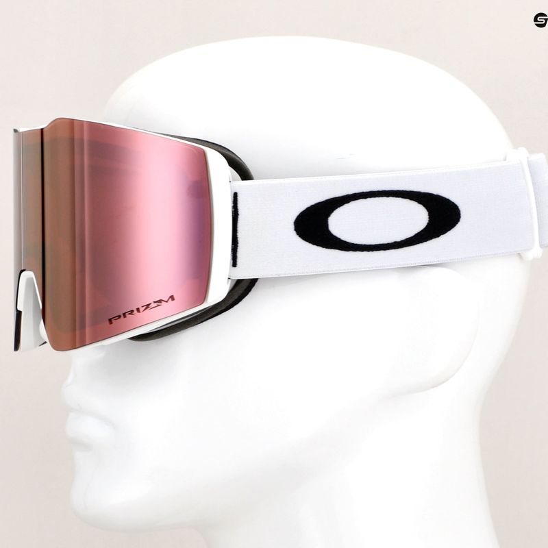 Oakley Fall Line matte white/prizm rose gold ski goggles 10