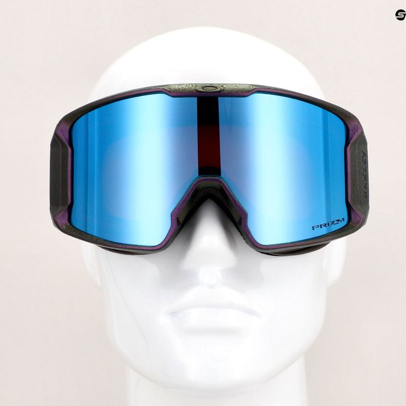 Oakley Line Miner fractel lilac/prism sapphire iridium ski goggles 7