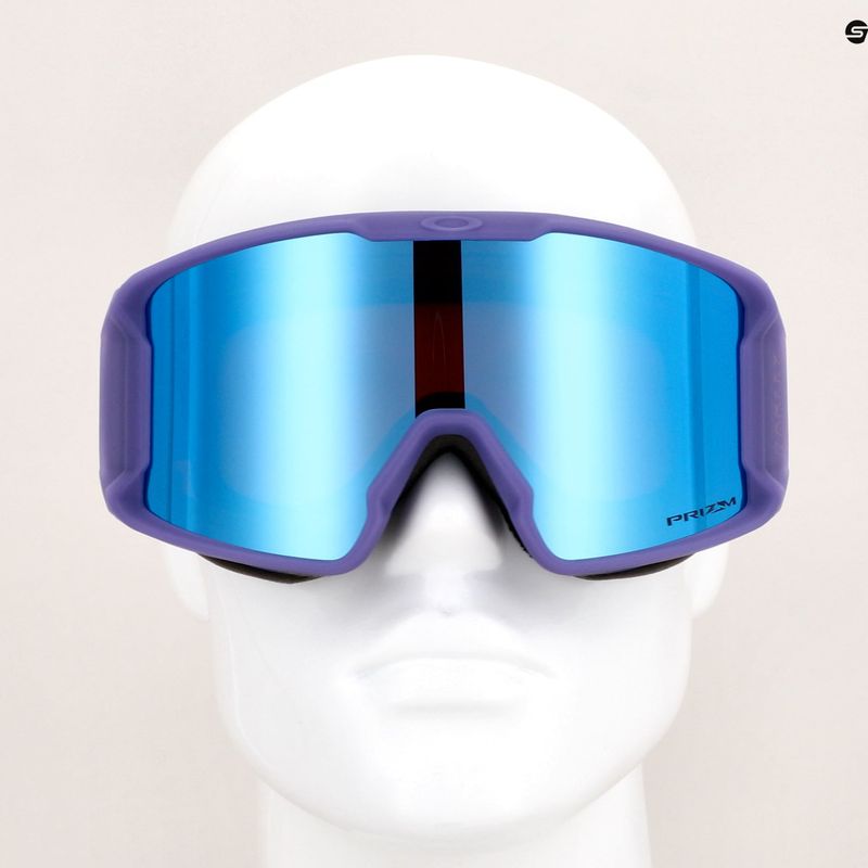 Oakley Line Miner matte b1b lilac/prizm sapphire iridium ski goggles 7