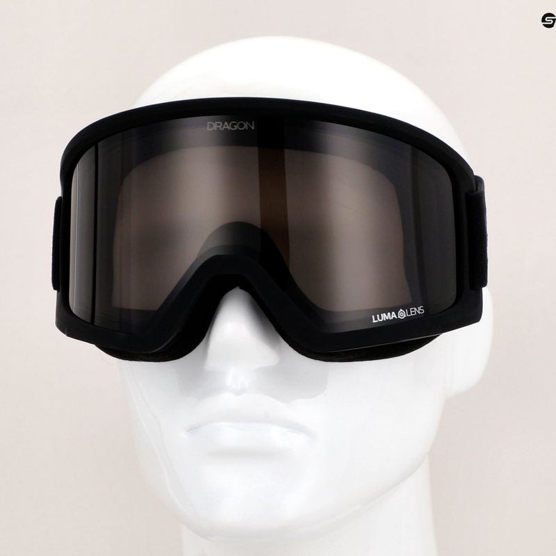 DRAGON DX3 L OTG blackout/lumalens dark smoke ski goggles 6