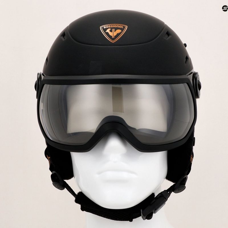 Women's ski helmet Rossignol Allspeed Visor Imp Photo black 12