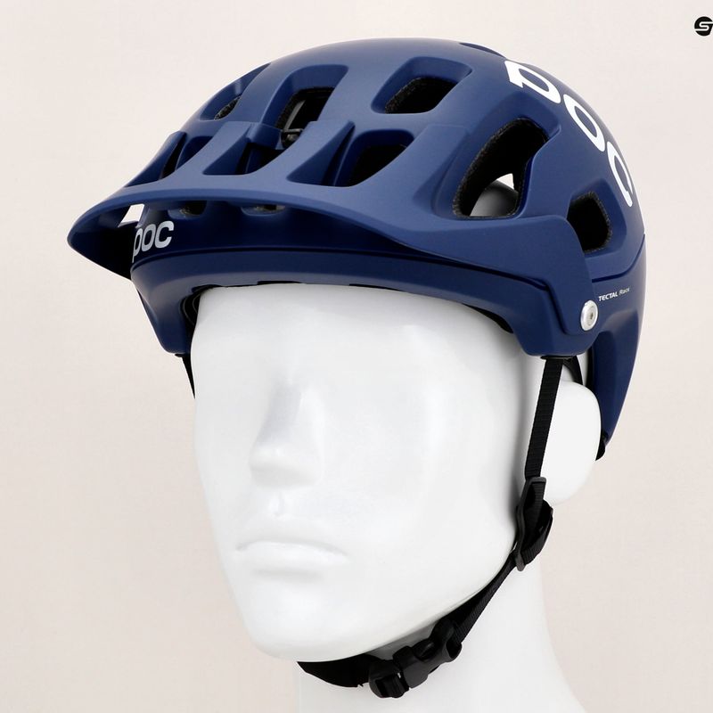 MTB bike helmet POC Tectal Race MIPS lead blue/hydrogen white matt 10