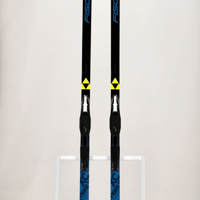 Cross-country skis Fischer Fibre Crown EF Mounted black/blue 9