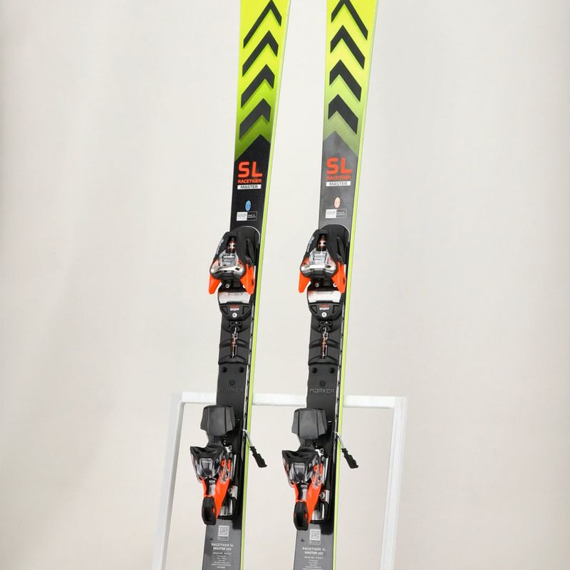 Völkl Racetiger SL Master + XComp 16 GW yellow/black downhill skis 15
