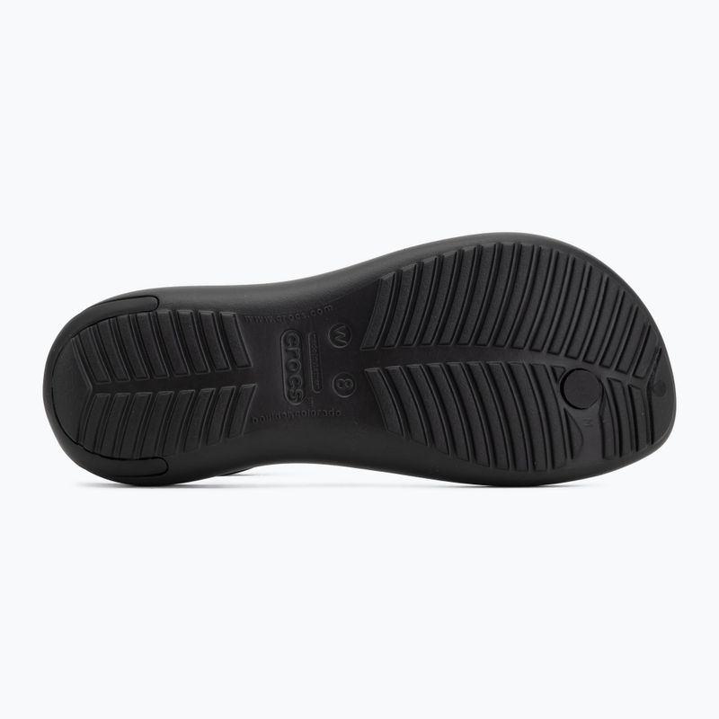 Women's flip-flops Crocs Sexi Flip black/black 4