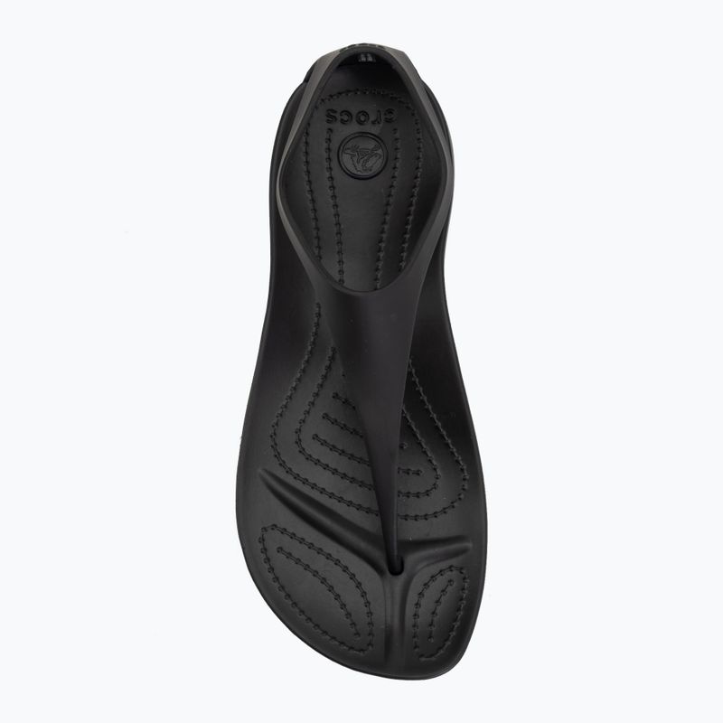 Women's flip-flops Crocs Sexi Flip black/black 5