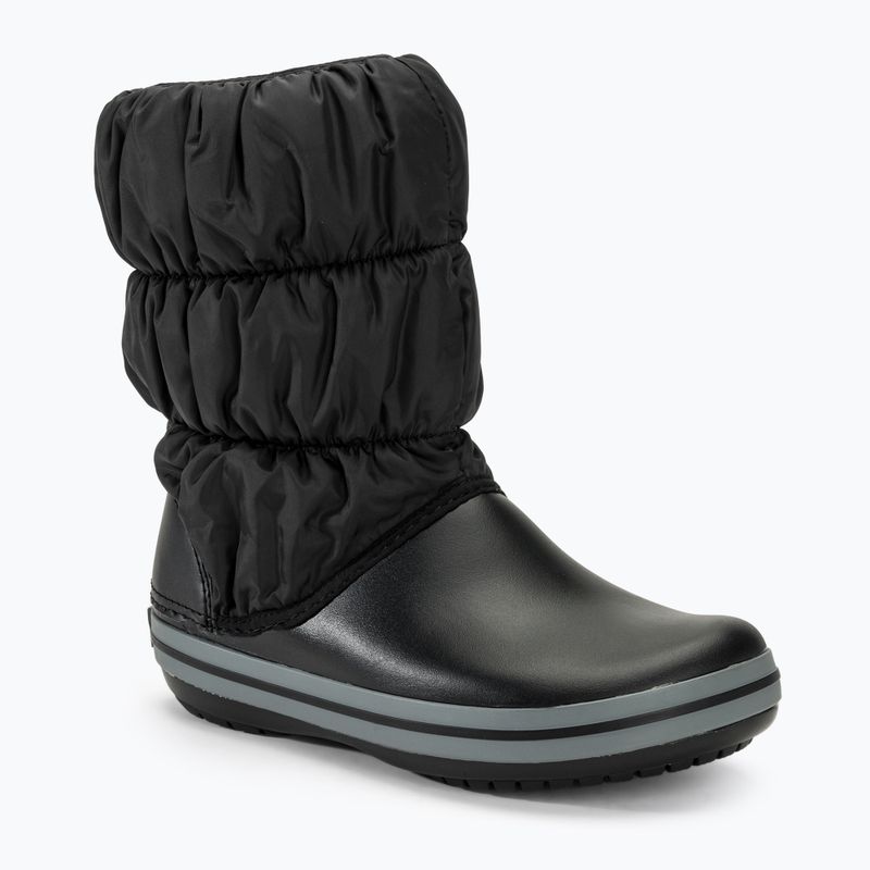 Women's Crocs Winter Puff black/charcoal snow boots