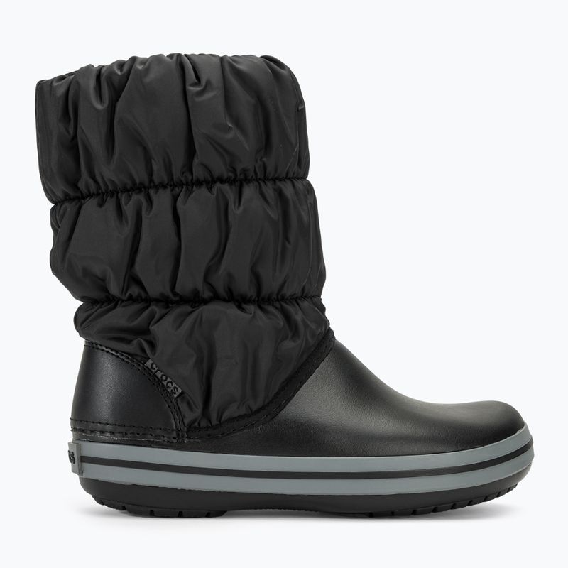 Women's Crocs Winter Puff black/charcoal snow boots 2
