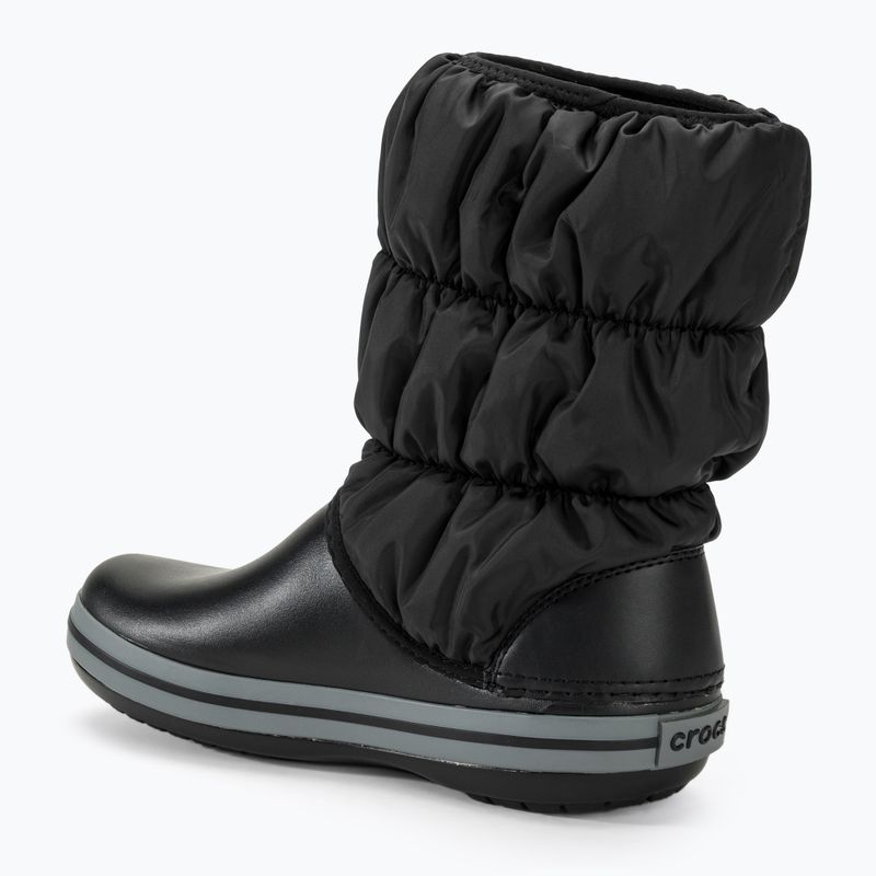 Women's Crocs Winter Puff black/charcoal snow boots 3
