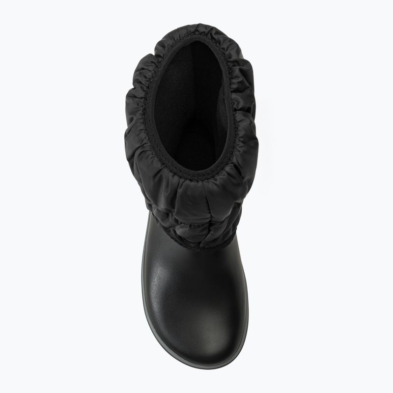 Women's Crocs Winter Puff black/charcoal snow boots 5