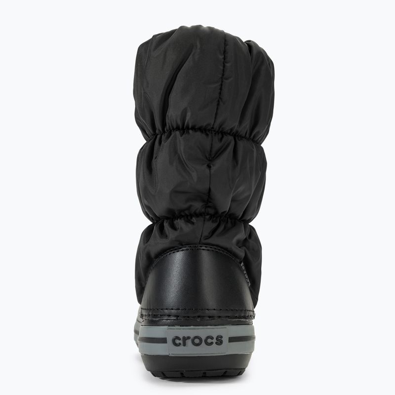 Women's Crocs Winter Puff black/charcoal snow boots 6