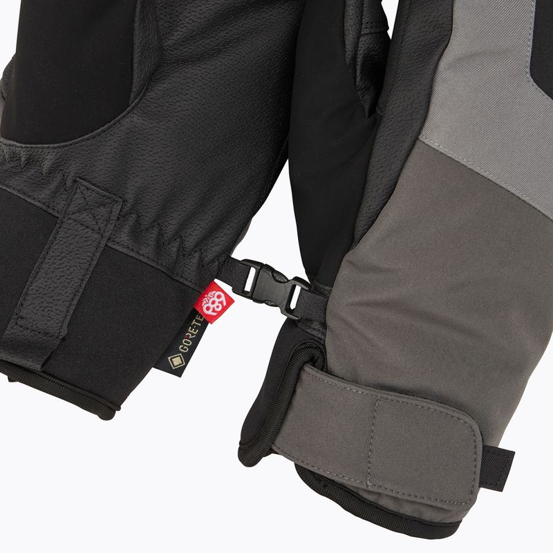 Men's 686 Gore-Tex Linear Under Cuff Mitt charcoal snowboard glove 5
