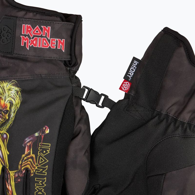 Snowboard gloves 686 Primer iron maiden eddies black 5