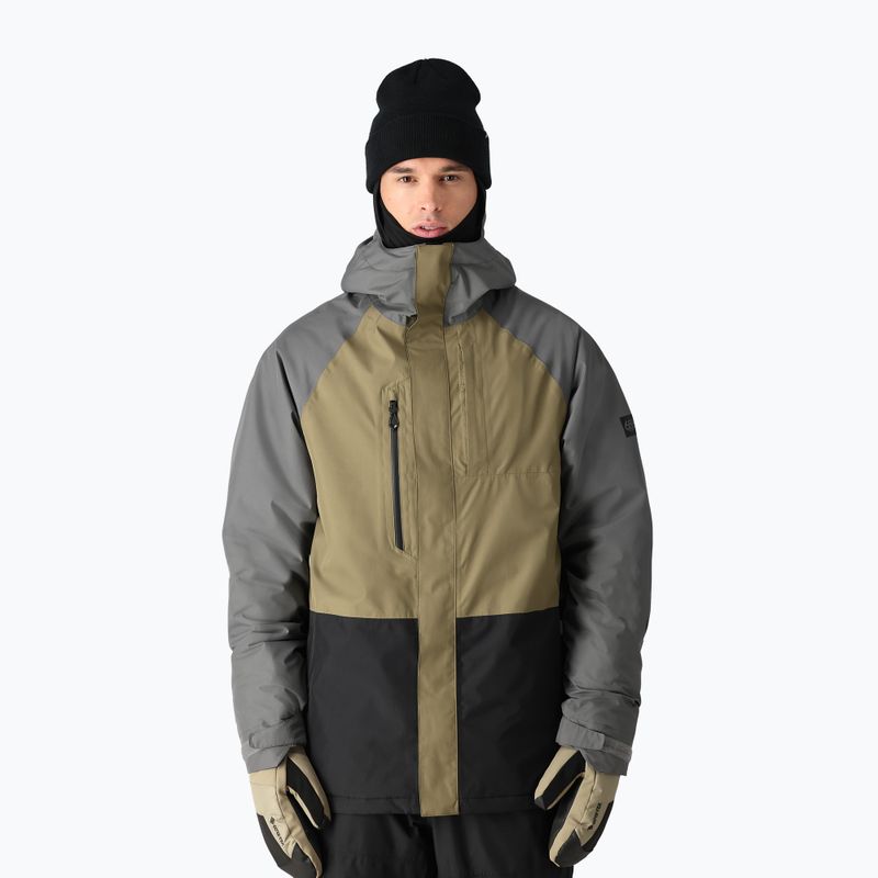 Men's 686 Gore-Tex Core Insulated snowboard jacket rhino grey colorblock