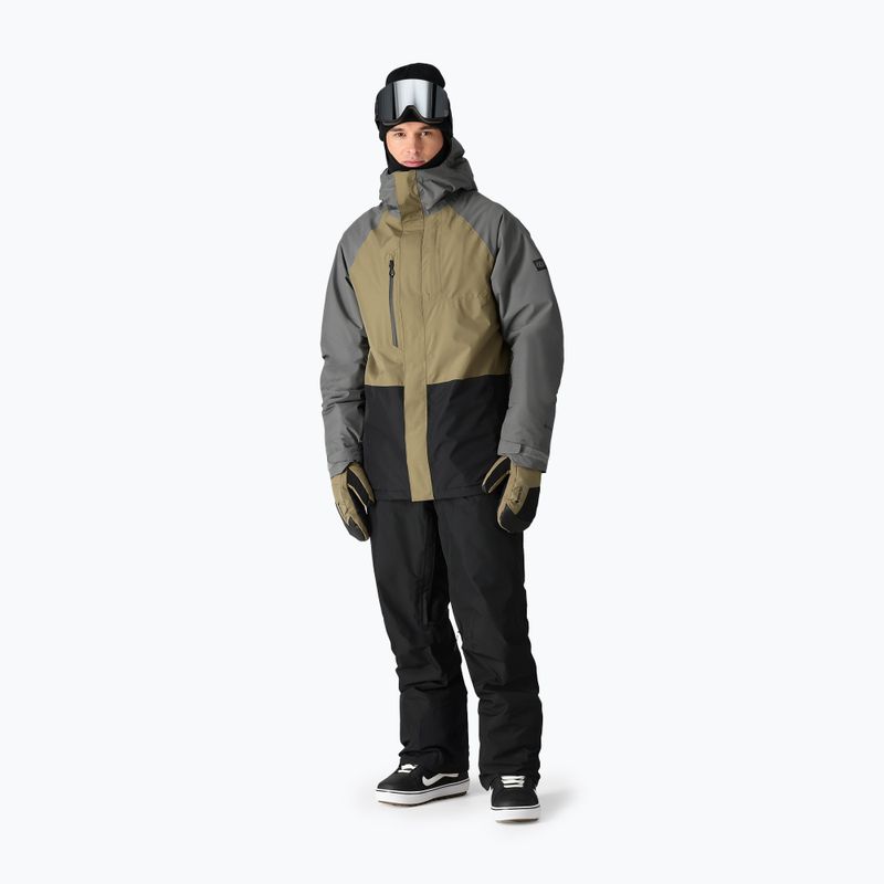 Men's 686 Gore-Tex Core Insulated snowboard jacket rhino grey colorblock 2