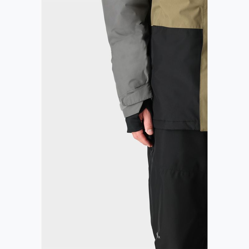 Men's 686 Gore-Tex Core Insulated snowboard jacket rhino grey colorblock 7