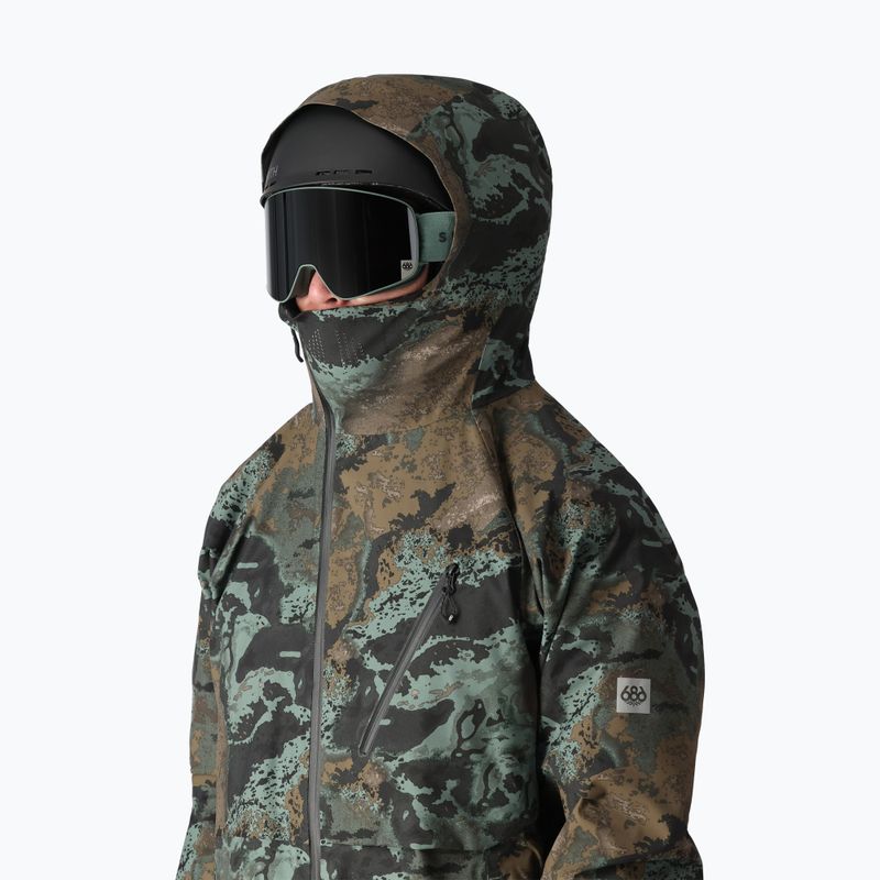 Men's 686 Hydra Thermagraph cypress green hemisphere snowboard jacket 4