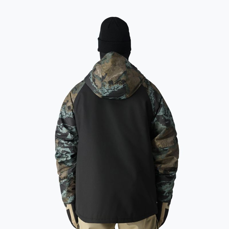 Men's 686 Geo cypress green hemisphere colourblock snowboard jacket 3