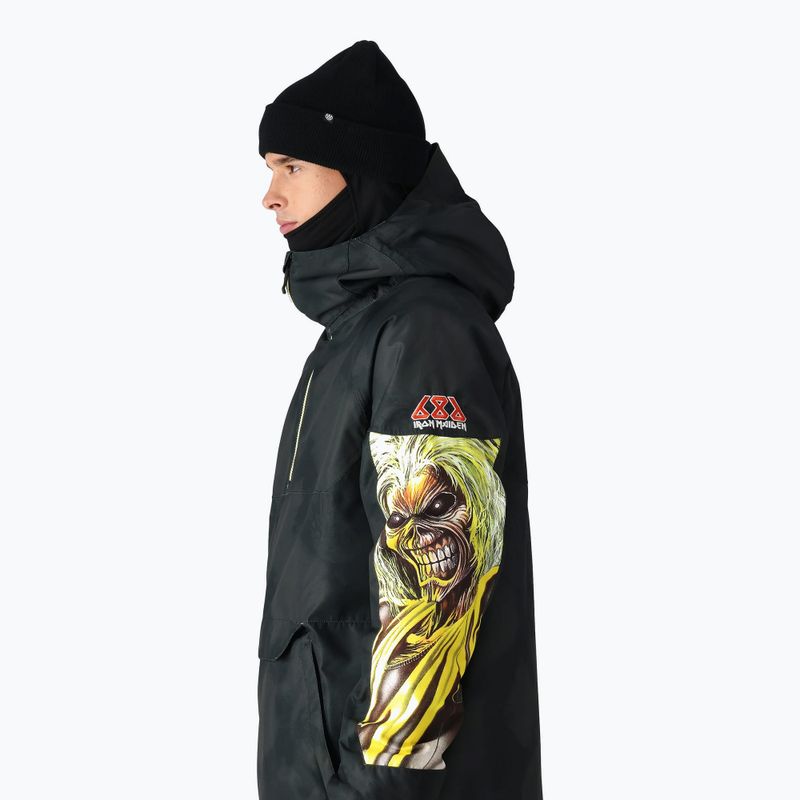Men's 686 Renewal Insulated Anorak iron maiden eddies black snowboard jacket 4