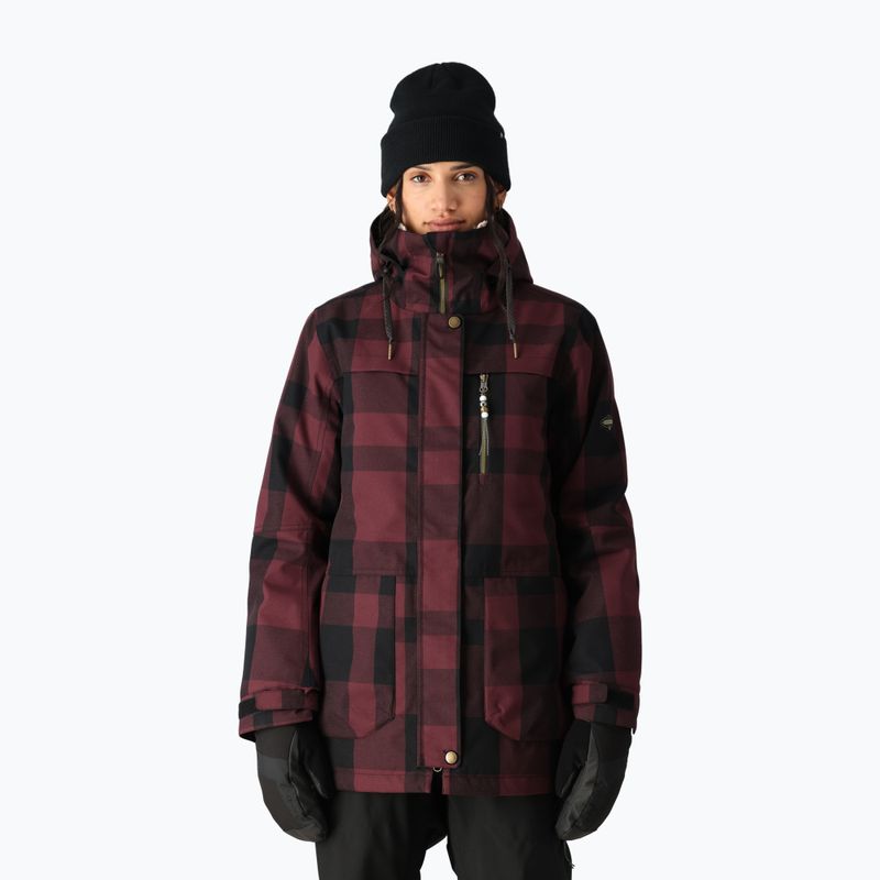 Women's 686 Spirit sassafras plaid snowboard jacket