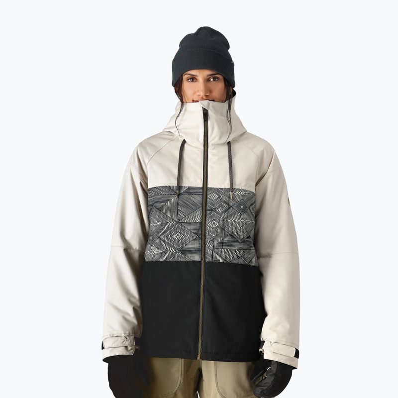 Women's 686 Athena Insulated limestone colourblock snowboard jacket