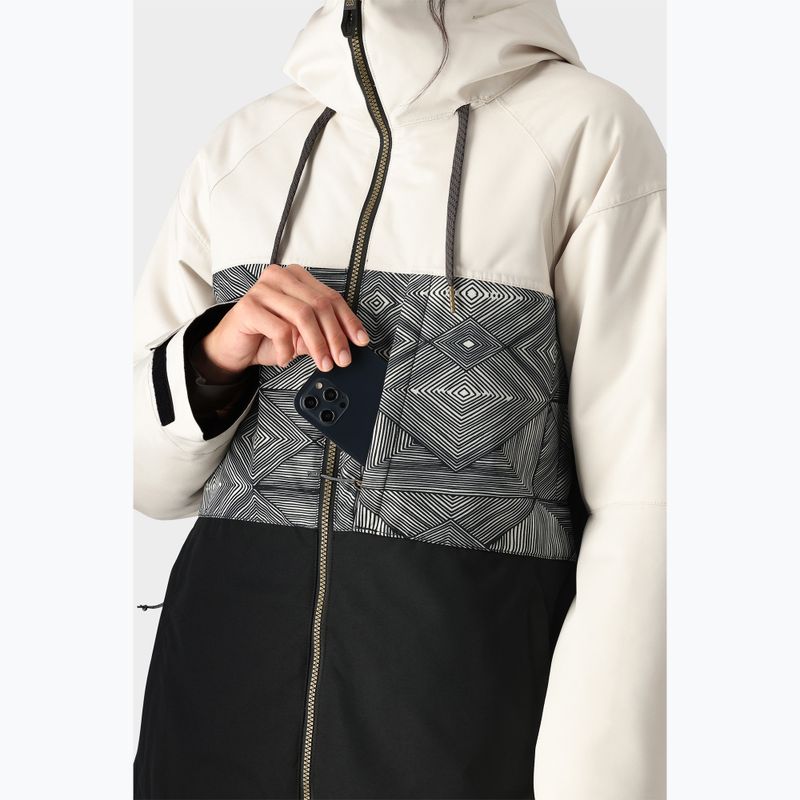 Women's 686 Athena Insulated limestone colourblock snowboard jacket 4
