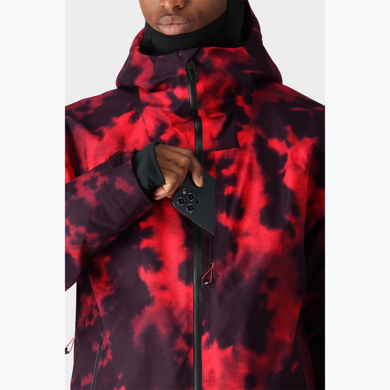 Men's snowboard jacket 686 Gateway red nebula 6