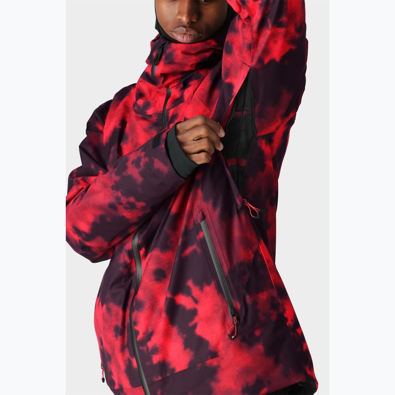 Men's snowboard jacket 686 Gateway red nebula 7
