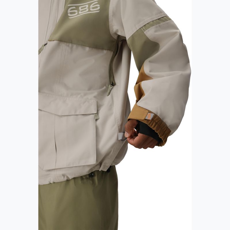 Men's snowboard jacket 686 2001 Transfer limestone colorblock 11