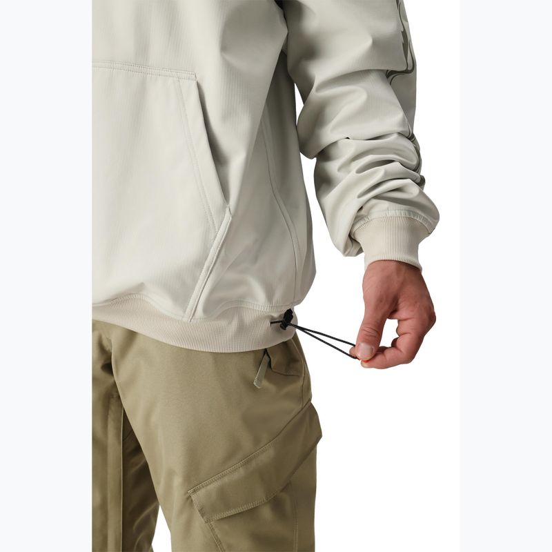 Men's snowboard sweatshirt 686 Waterproof Team Hoody limestone 7