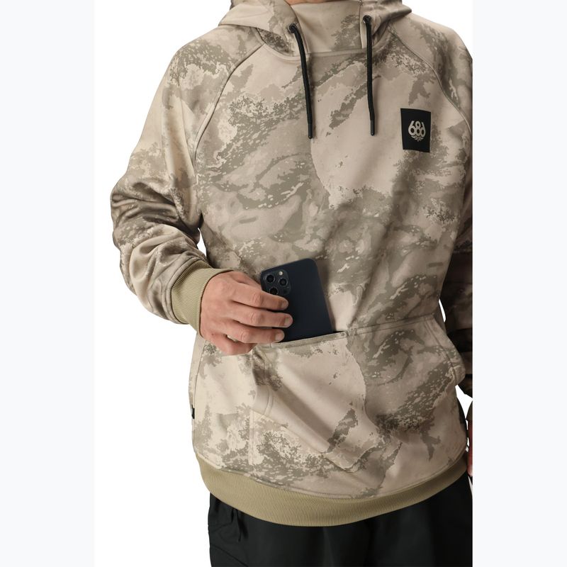 Men's snowboard sweatshirt 686 Bonded Fleece limestone hemisphere print 5