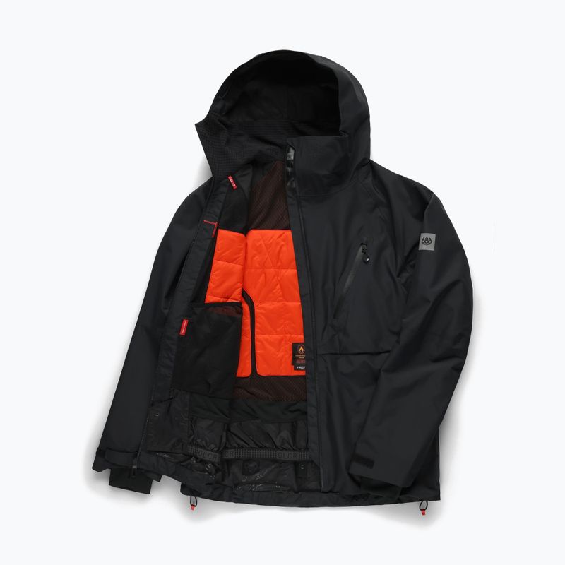 Men's snowboard jacket 686 Hydra Thermagraph black 8
