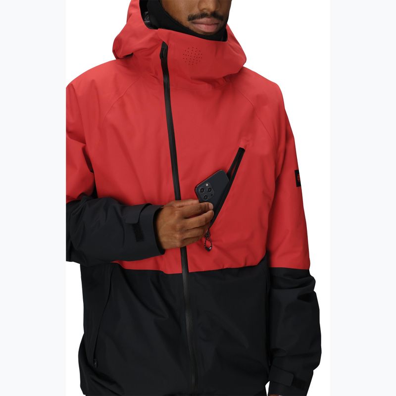 Men's snowboard jacket 686 Hydra Thermagraph true red colorblock 6