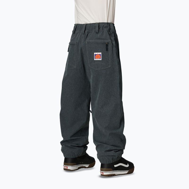 Men's snowboard trousers 686 Deconstructed Dojo navy denim 3
