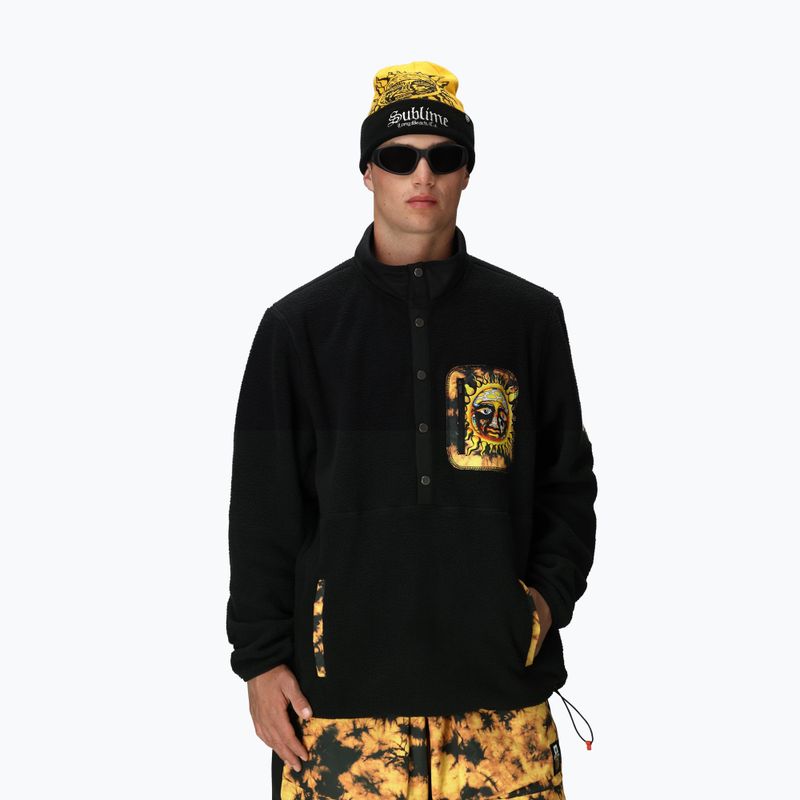 Sweatshirt polarowa snowboardowa męska 686 Tioga Sherpa Fleece sublime black 3