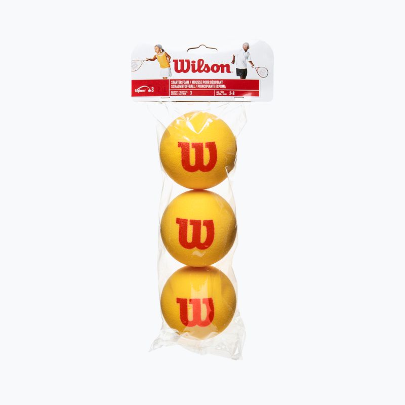 Children's tennis balls Wilson Starter Tour Foam Tball 3 pcs yellow WRZ258900