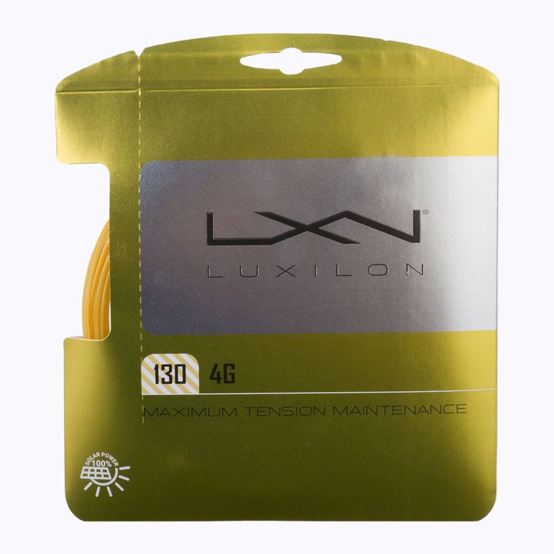 Tennis string Luxilon 4G 130 Set 12.2 m gold WRZ997112+