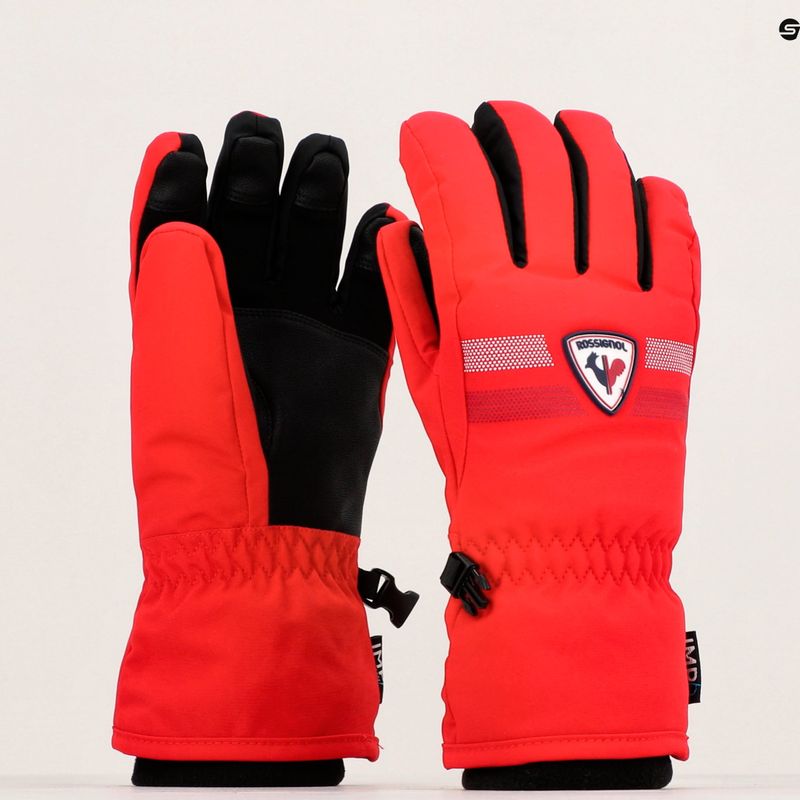 Rossignol Jr Roc Impr G sports red children's ski glove 6