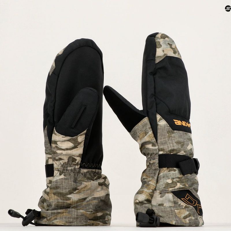 Dakine Scout Mitt vintage camo snowboard glove 10