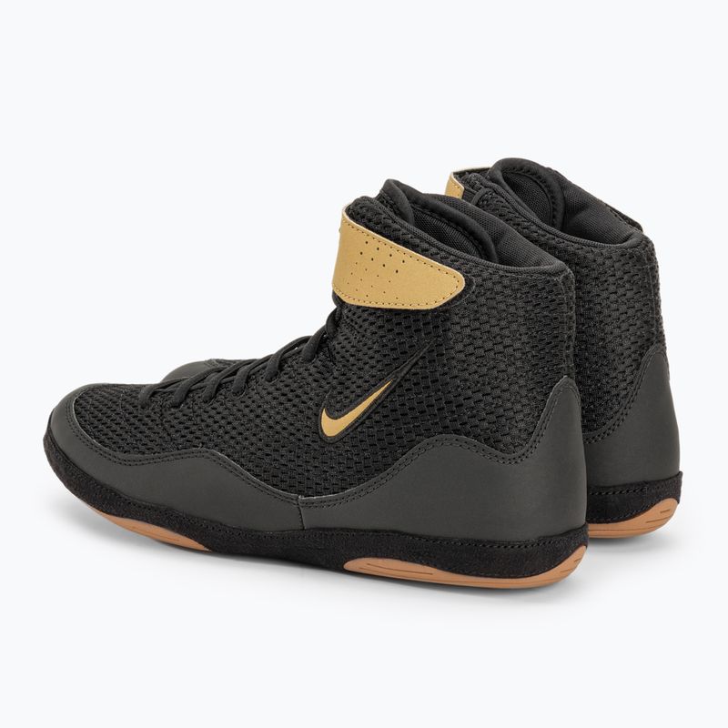 Men's wrestling shoes Nike Inflict 3 Limited Edition black/vegas gold 3
