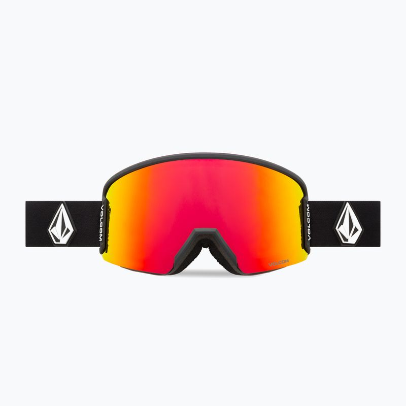 Volcom Garden 2 matte black/red chrome/yellow ski goggles 2
