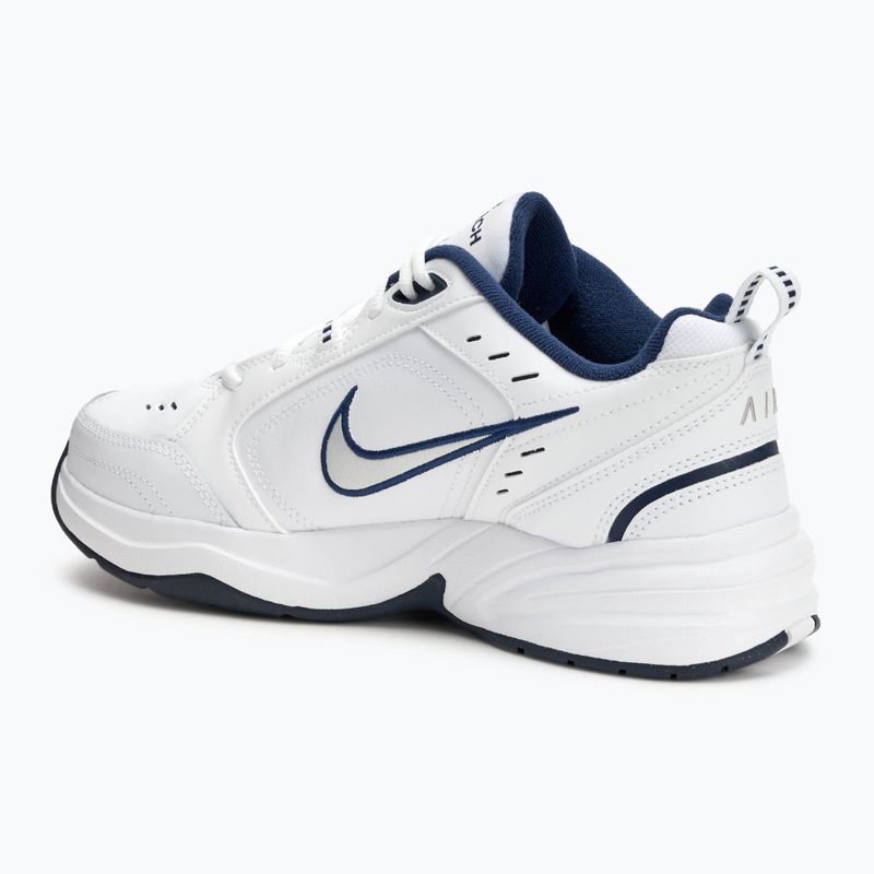Men's training shoes Nike Air Monarch IV white / metallic silver 3