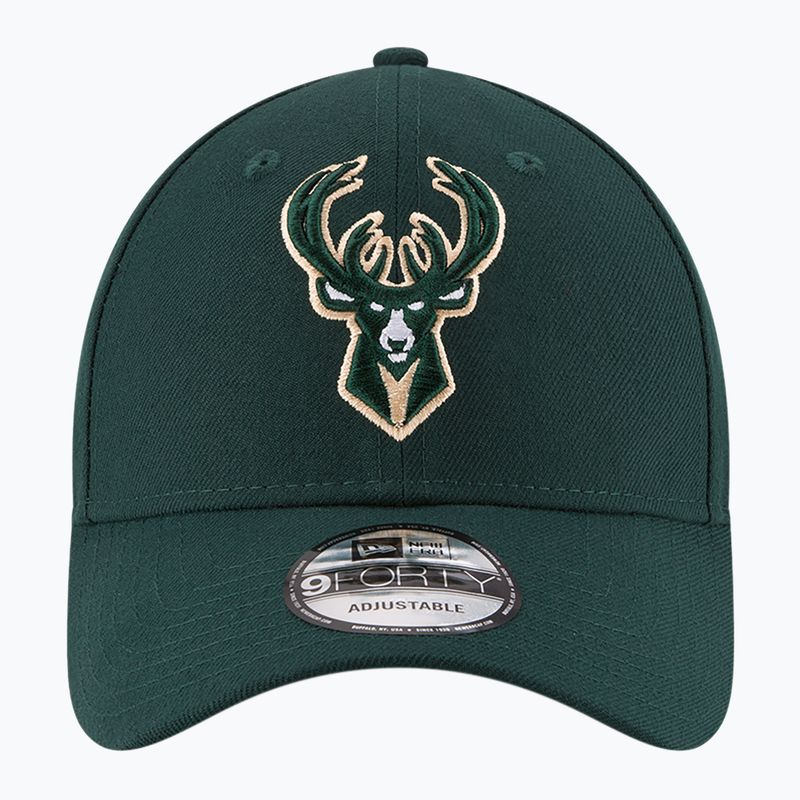 New Era NBA The League Milwaukee Bucks cap dark green 4