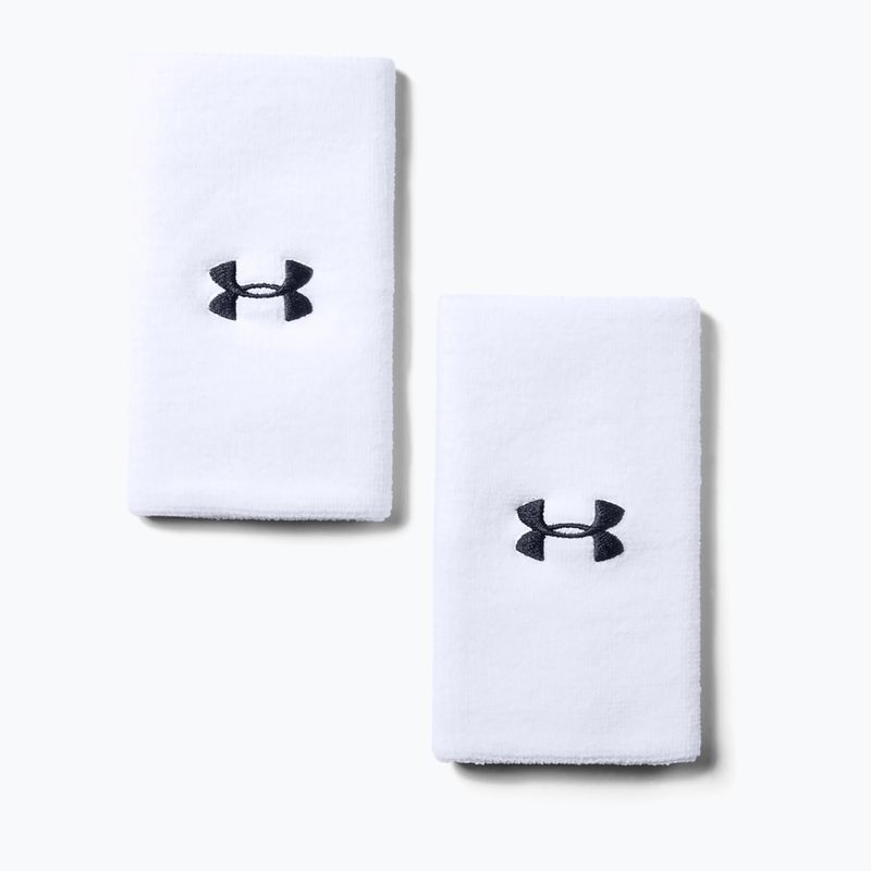 Under Armour 6'' Performance Wristband 2 pcs. white/black