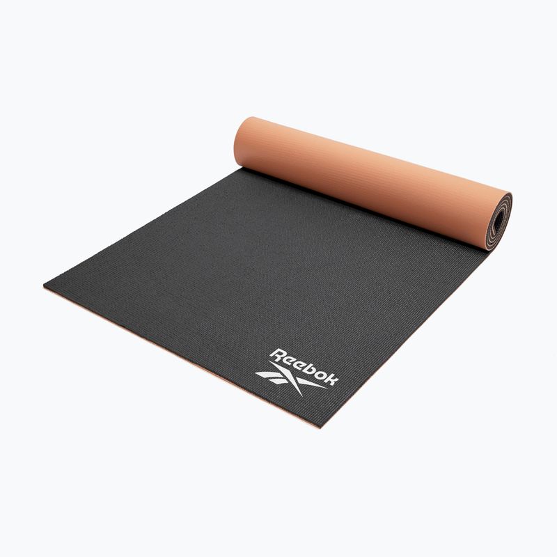 Yoga mat Reebok RAYG-11060BKDD black/orange 3