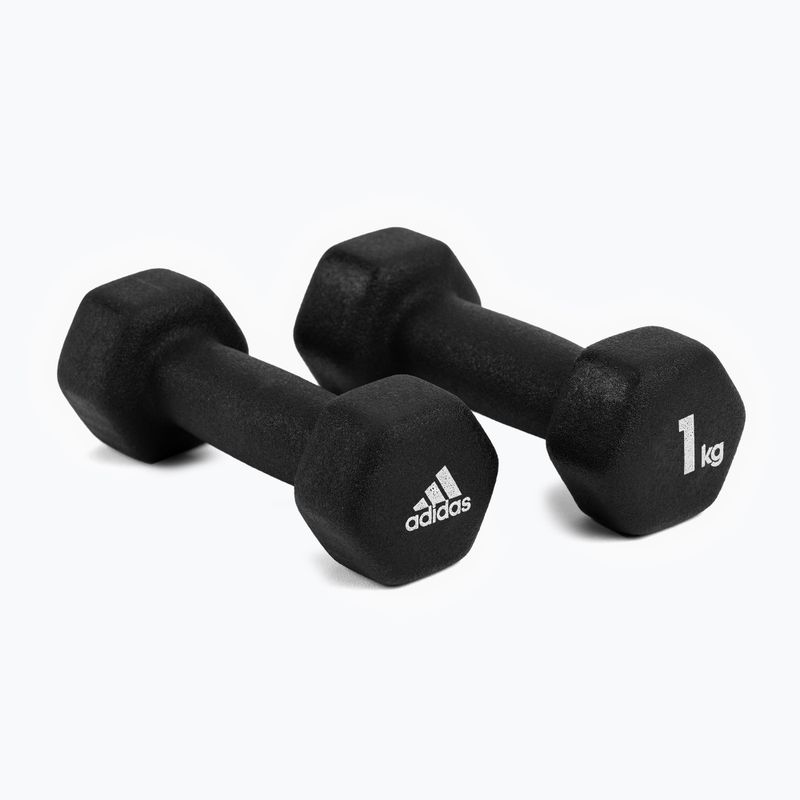 adidas dumbbells 2x1 kg black ADWT-10001