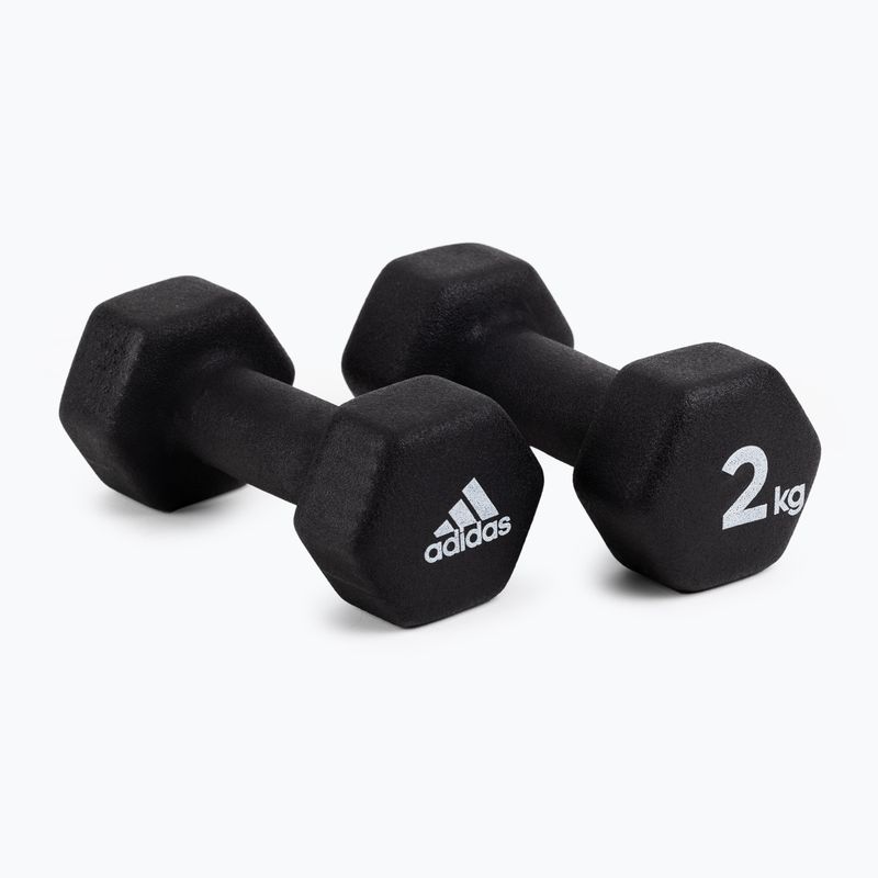 adidas dumbbells 2x2kg black ADWT-10002
