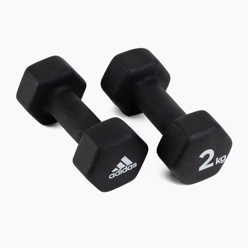 adidas dumbbells 2x2kg black ADWT-10002 2