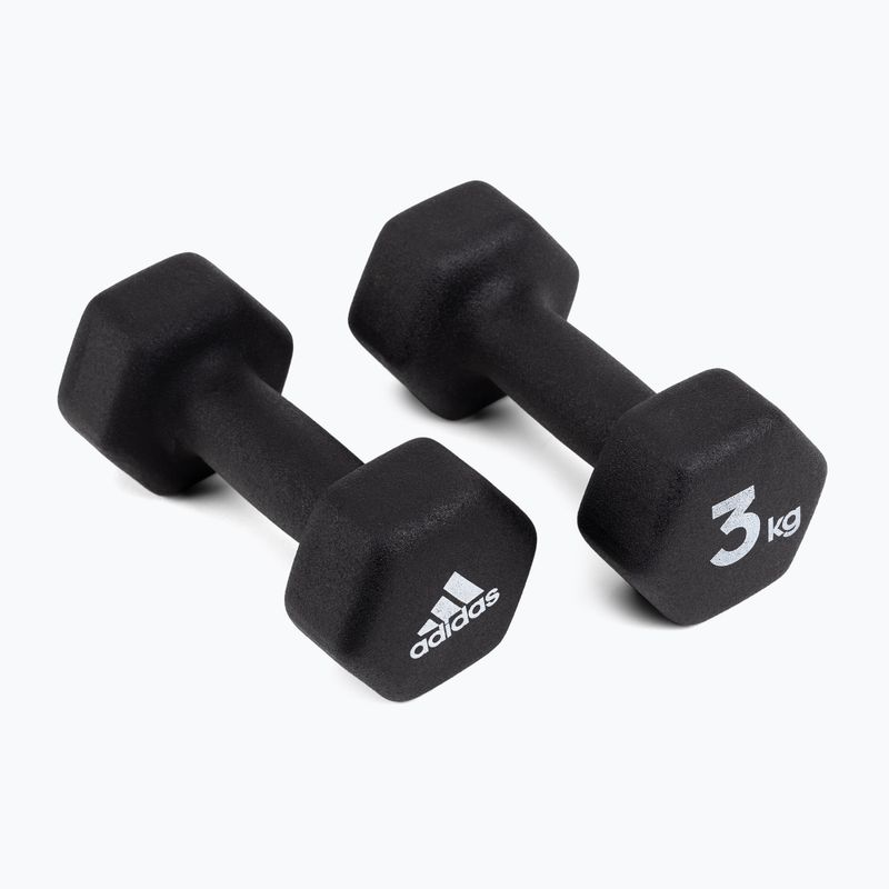 adidas dumbbells 2x3 Kg black ADWT-10003 2